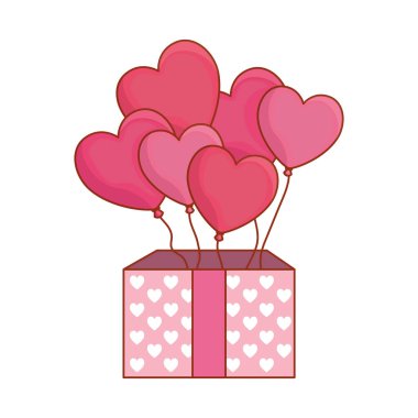 hediye kutusu balon helyumla mevcut