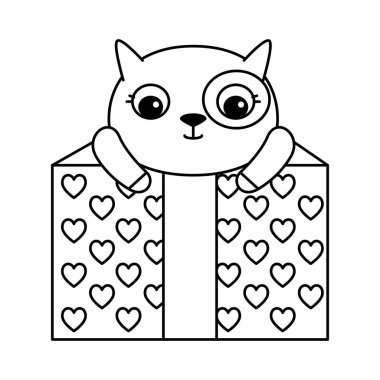 hediye kutusu ile şirin mevcut