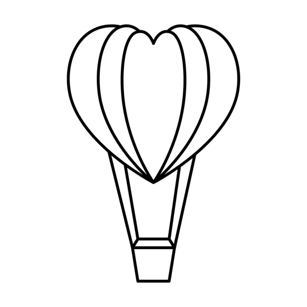 Parti balonu şeklinde kalp — Stok Vektör
