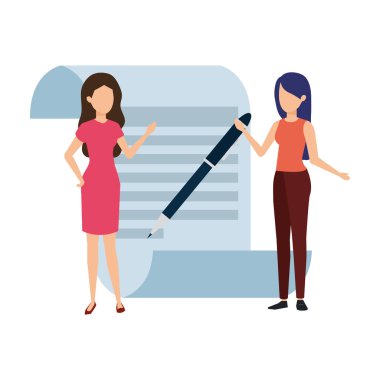 iş kişi ve kalem kağıt belge