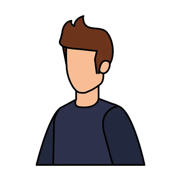 Jovem avatar personagem — Vetor de Stock