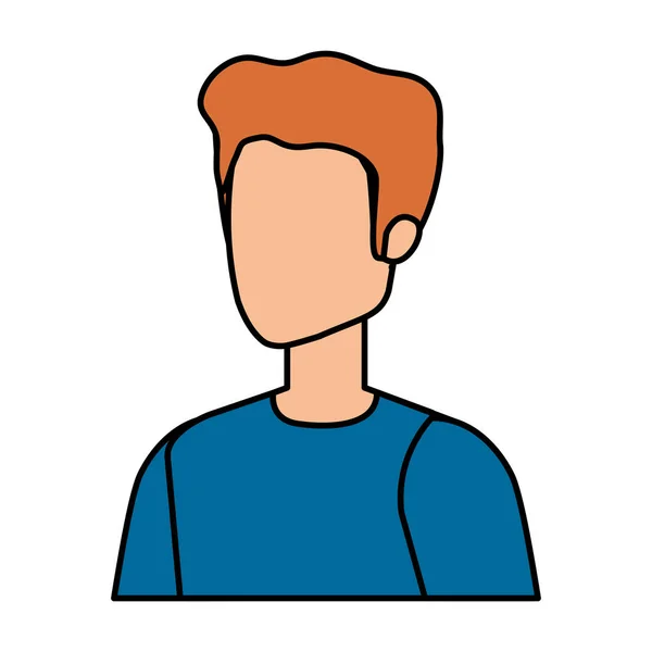 Young man avatar character — Stock Vector