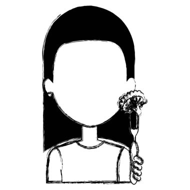 çatal taze brokoli kadınla