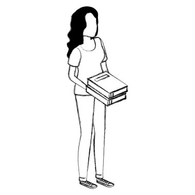 ders kitapları kadınla