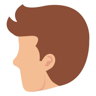 genç adam baş avatar karakter