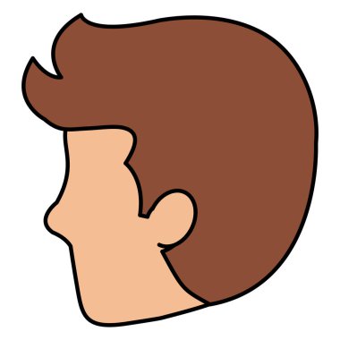 genç adam baş avatar karakter