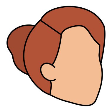 güzel ve genç kadın baş