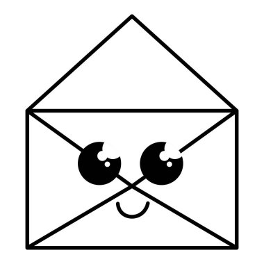 Zarf posta kawaii karakter