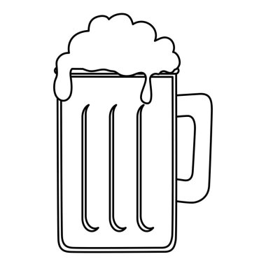 bira kavanoz izole simgesi