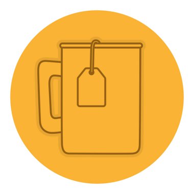 çay fincan izole simgesi