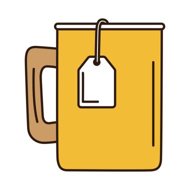 çay fincan izole simgesi