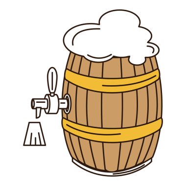 bira varil izole simgesi