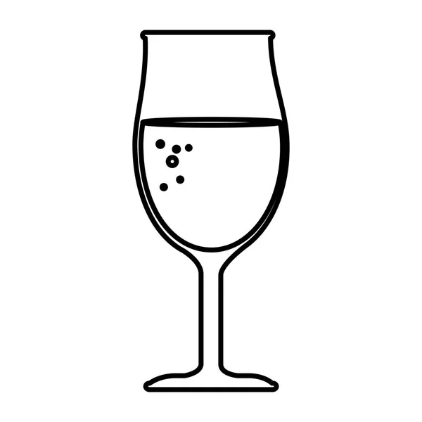 Tasse de vin icône isolée — Image vectorielle