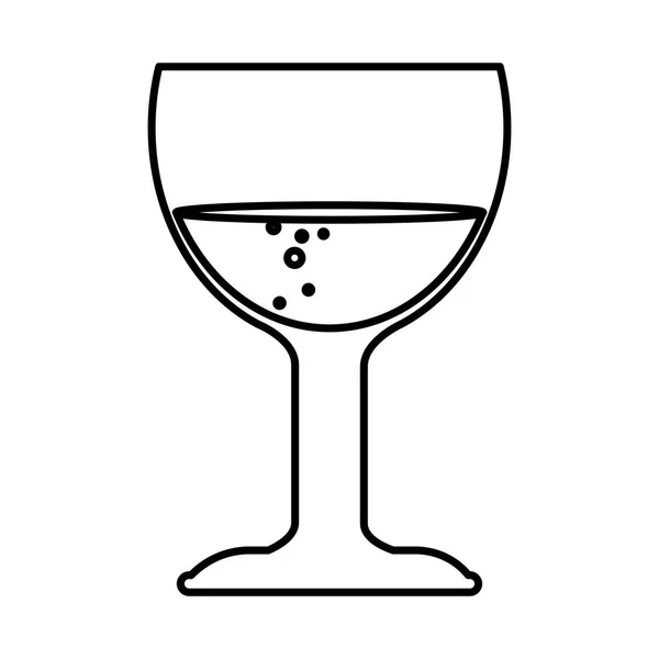 Απομονωμένη εικονίδιο φλιτζάνι κρασί — Διανυσματικό Αρχείο