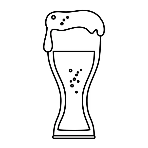 Tazza di birra icona isolata — Vettoriale Stock