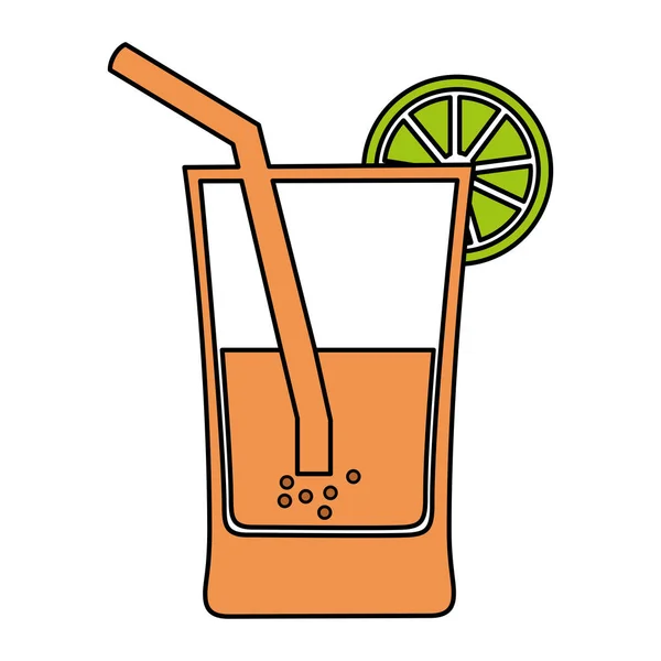 Icône isolée de jus d'orange — Image vectorielle