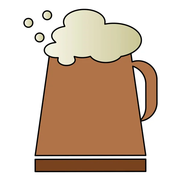 Vaso di birra icona isolata — Vettoriale Stock