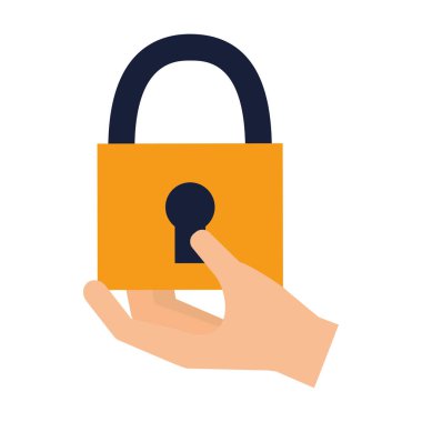 asma kilit koruma güvenlik tutan el