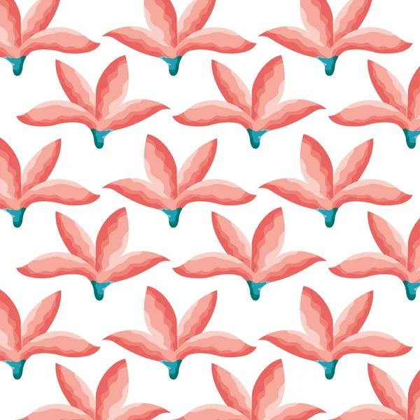 Fleurs feuilles feuillage décoration fond — Image vectorielle