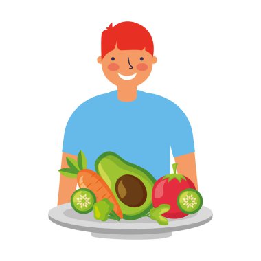 sağlıklı gıda sebze adamla