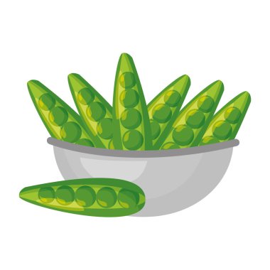 bezelye sağlıklı gıda ile kase