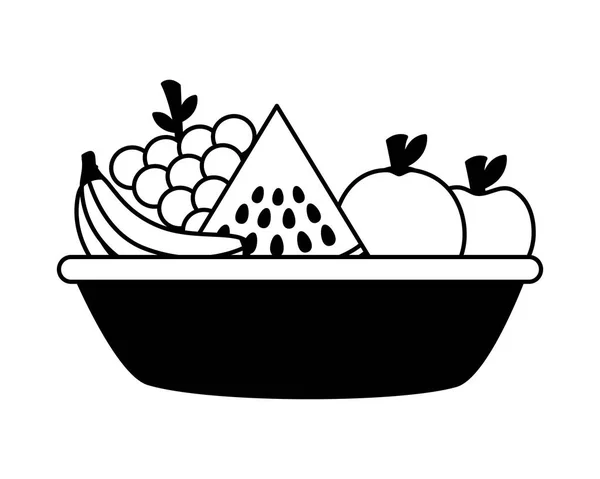 Alimentos saludables frescos — Vector de stock