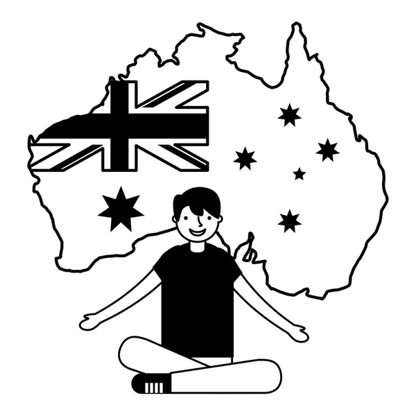 Gelukkig Australia Day — Stockvector