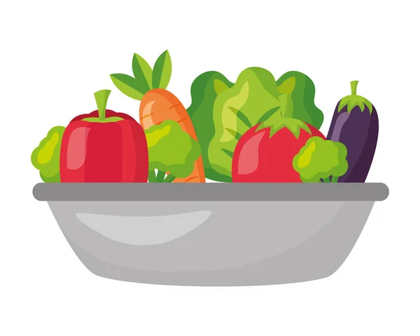 Zdravé jídlo čerstvé — Stockový vektor
