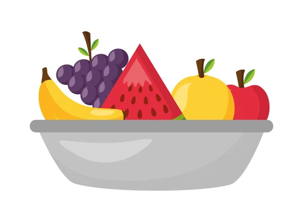 Alimentos saludables frescos — Vector de stock