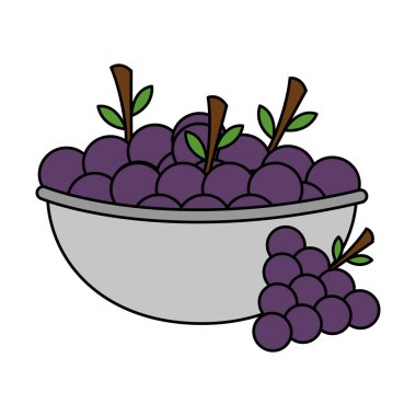 üzüm sağlıklı gıda ile kase