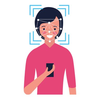 kadın yüz tarama işlemi Gadget'ı