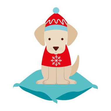 köpek neşeli Noel kartı