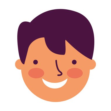 Adamın yüzü beyaz zemin üzerine 