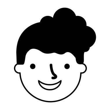 Adamın yüzü beyaz zemin üzerine 