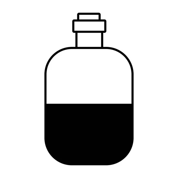 Water bottle travel on white background — Stock Vector