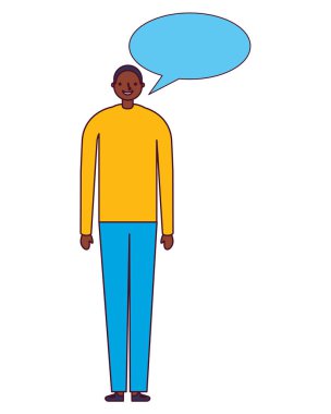 adam karakteri ile konuşma balonu