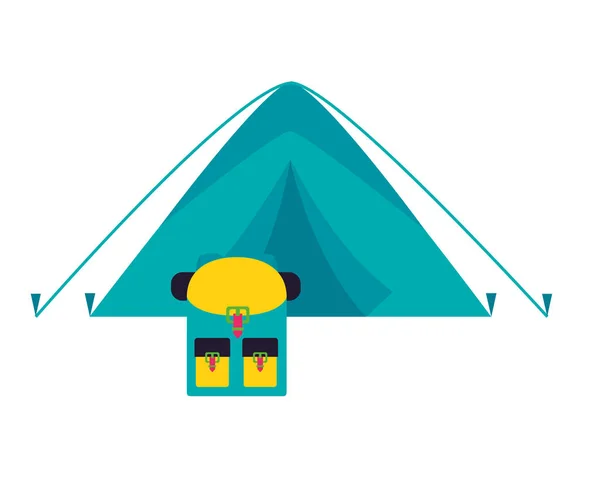 Camping concepto de verano — Archivo Imágenes Vectoriales