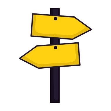 ahşap Kılavuzu sinyal beyaz arka plan üzerinde