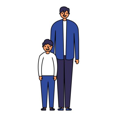 aile mutlu baba ve oğul