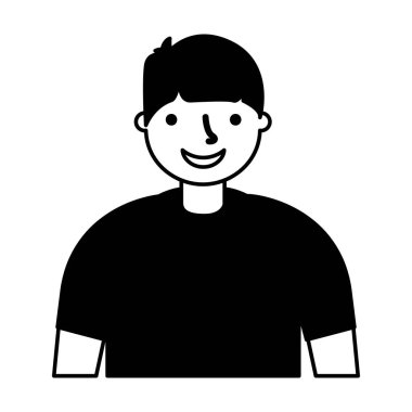 karakter gülümseyen portre çocuk