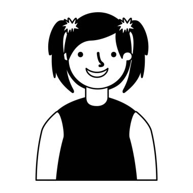 portre gülümseyen kız Genç karakter