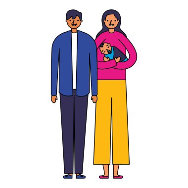 Onun erkek bebek taşıyan anne