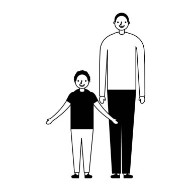 aile mutlu baba ve oğul