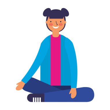 oturan kız gülümseyerek bacak bacak