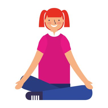 oturan kız gülümseyerek bacak bacak