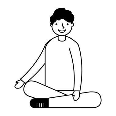 oturan çocuk gülümseyen bacak bacak