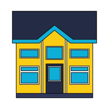 Beyaz arka plan üzerinde ev ev dış