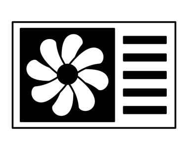 beyaz zemin üzerinde Klima