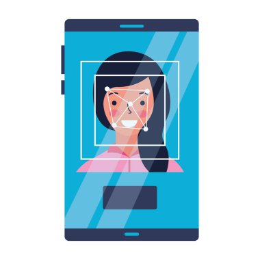 kadın yüz tarama işlemi Gadget'ı