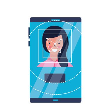 kadın yüz tarama işlemi Gadget'ı